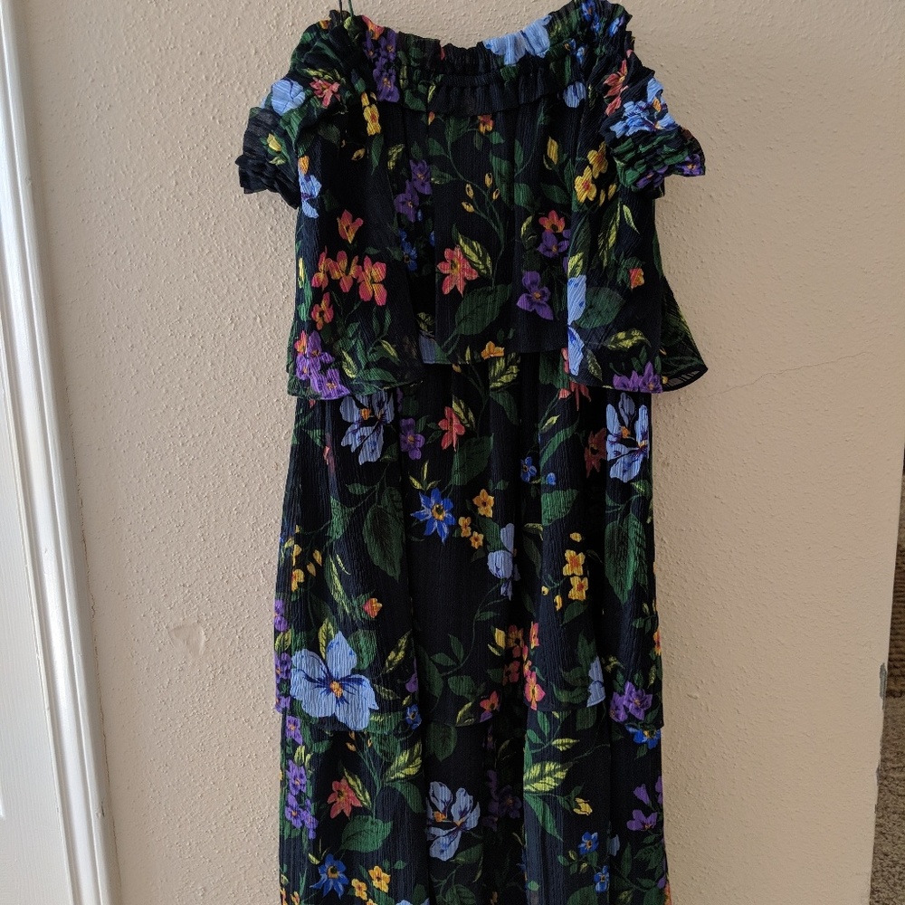 Club Monaco Floral Silk Dress